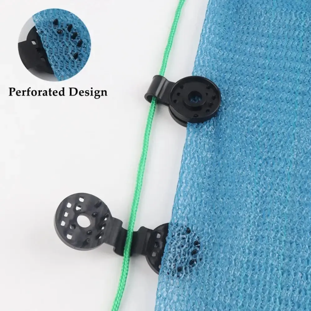 2~50pcs Fence Sun Shading Net Clip Home Installation Hook Garden Greenhouse Film Sunshade Netting Fix Clamp Plastic Grommet