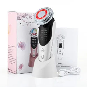7 in 1 Face Lift Devices RF Microcurrent Skin Rejuvenation Facial Massager Light Therapy Anti Aging Wrinkle