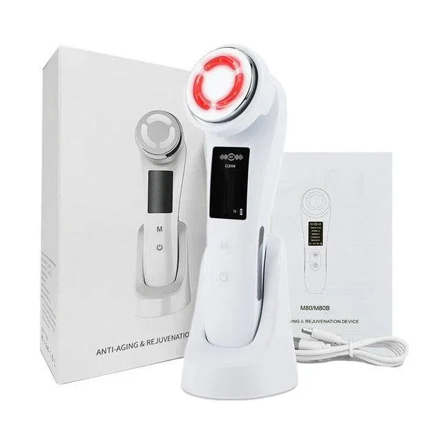 7 in 1 Face Lift Devices RF Microcurrent Skin Rejuvenation Facial Massager Light Therapy Anti Aging Wrinkle