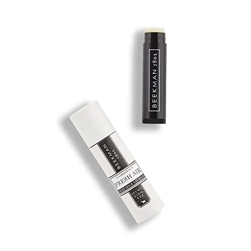 Beekman 1802 Lip Balm, Fresh Air - Scented - 0.15 oz - With Goat Milk, Vitamin E & Beeswax for Dry, Cracked Lips - Good for Sensitive Skin - Cruelty Free