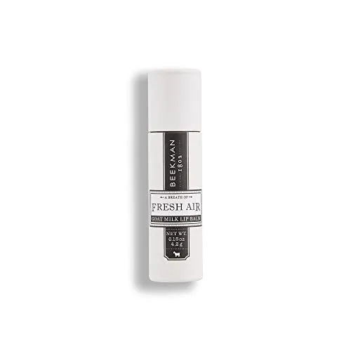 Beekman 1802 Lip Balm, Fresh Air - Scented - 0.15 oz - With Goat Milk, Vitamin E & Beeswax for Dry, Cracked Lips - Good for Sensitive Skin - Cruelty Free