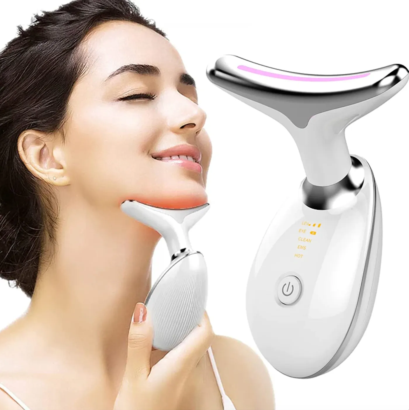 BioGlow Neck Face Skin Tightening & Anti-Aging Beauty Massager