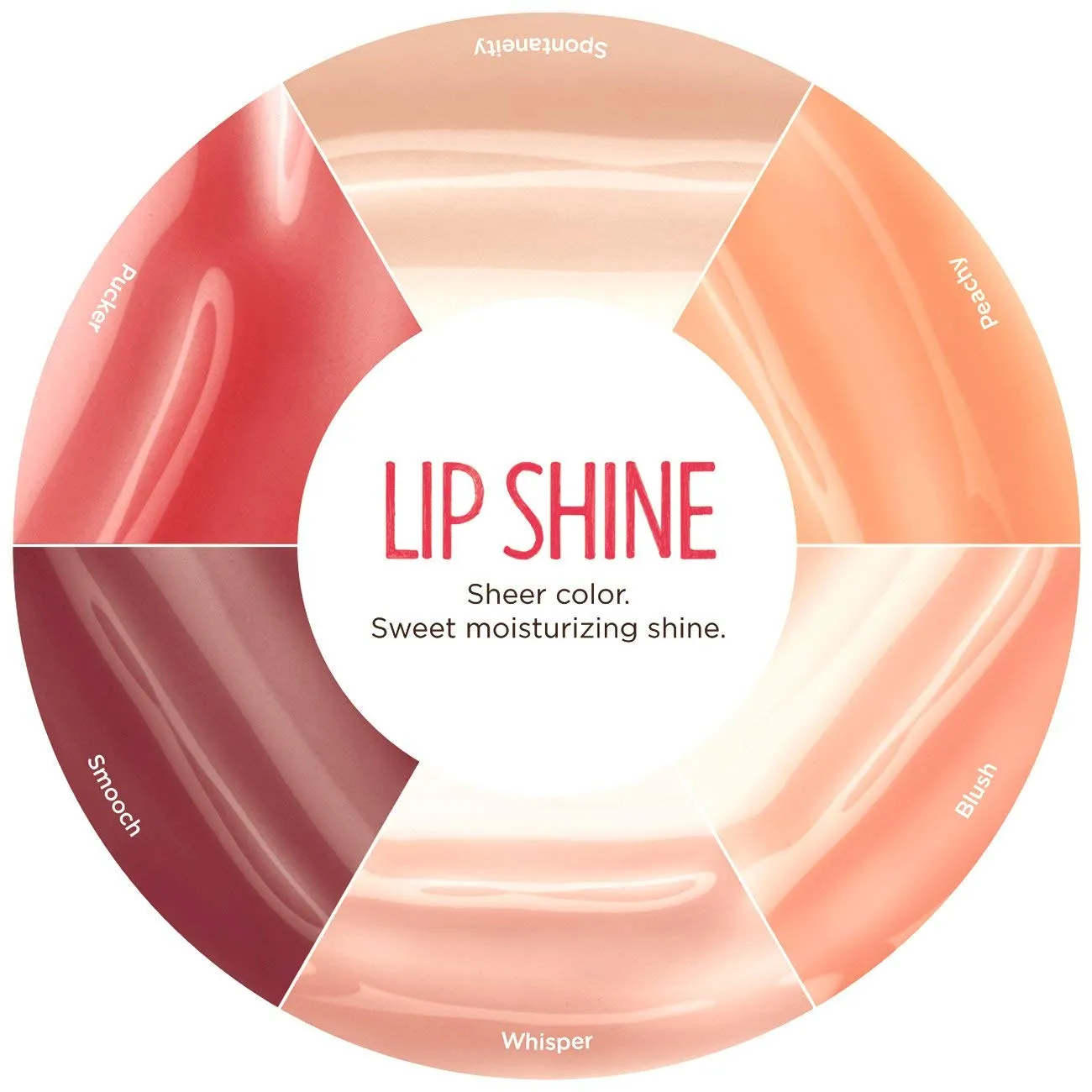 Burt’s Bees 100% Natural Lip Shine, Whisper - 1 Tube