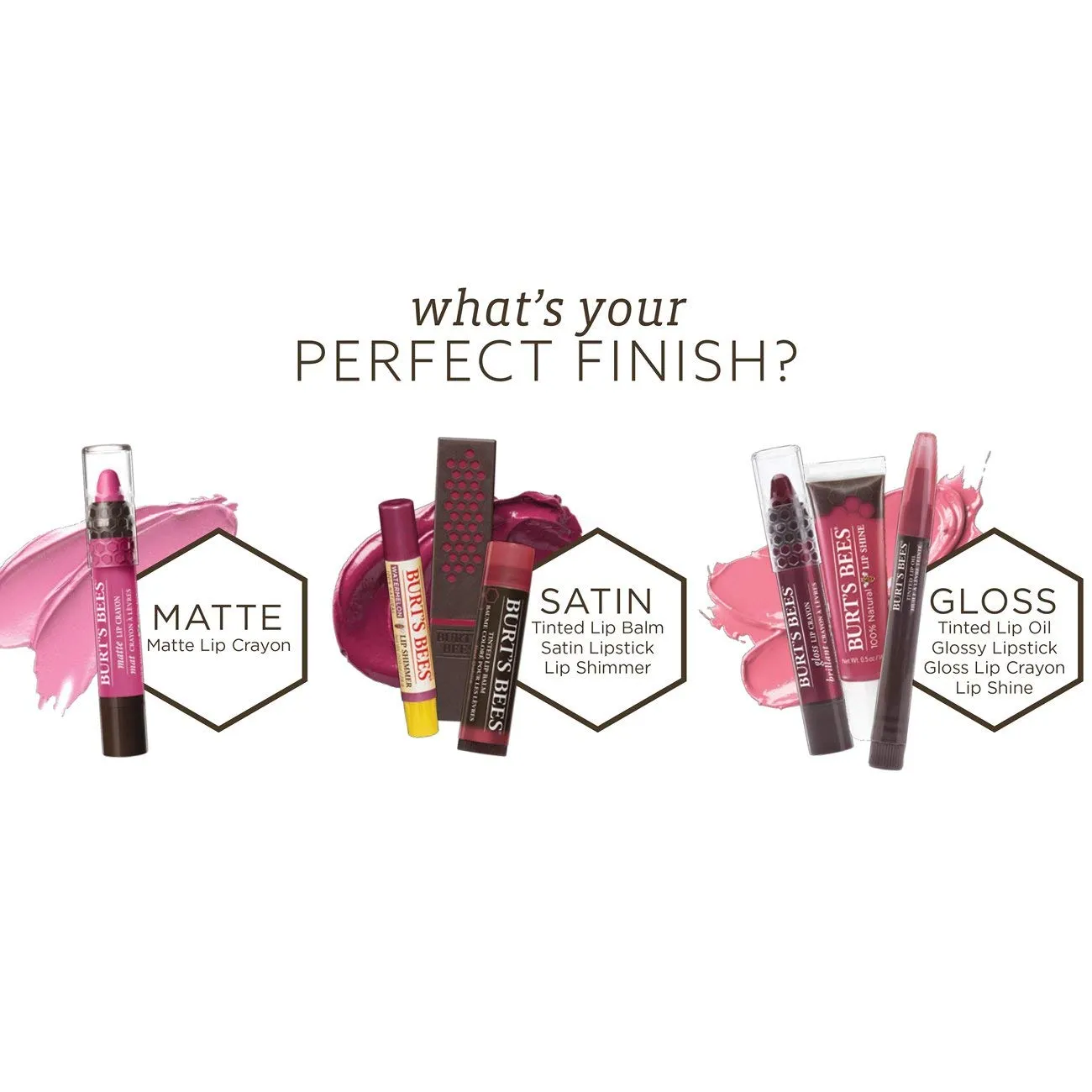 Burt’s Bees 100% Natural Lip Shine, Whisper - 1 Tube