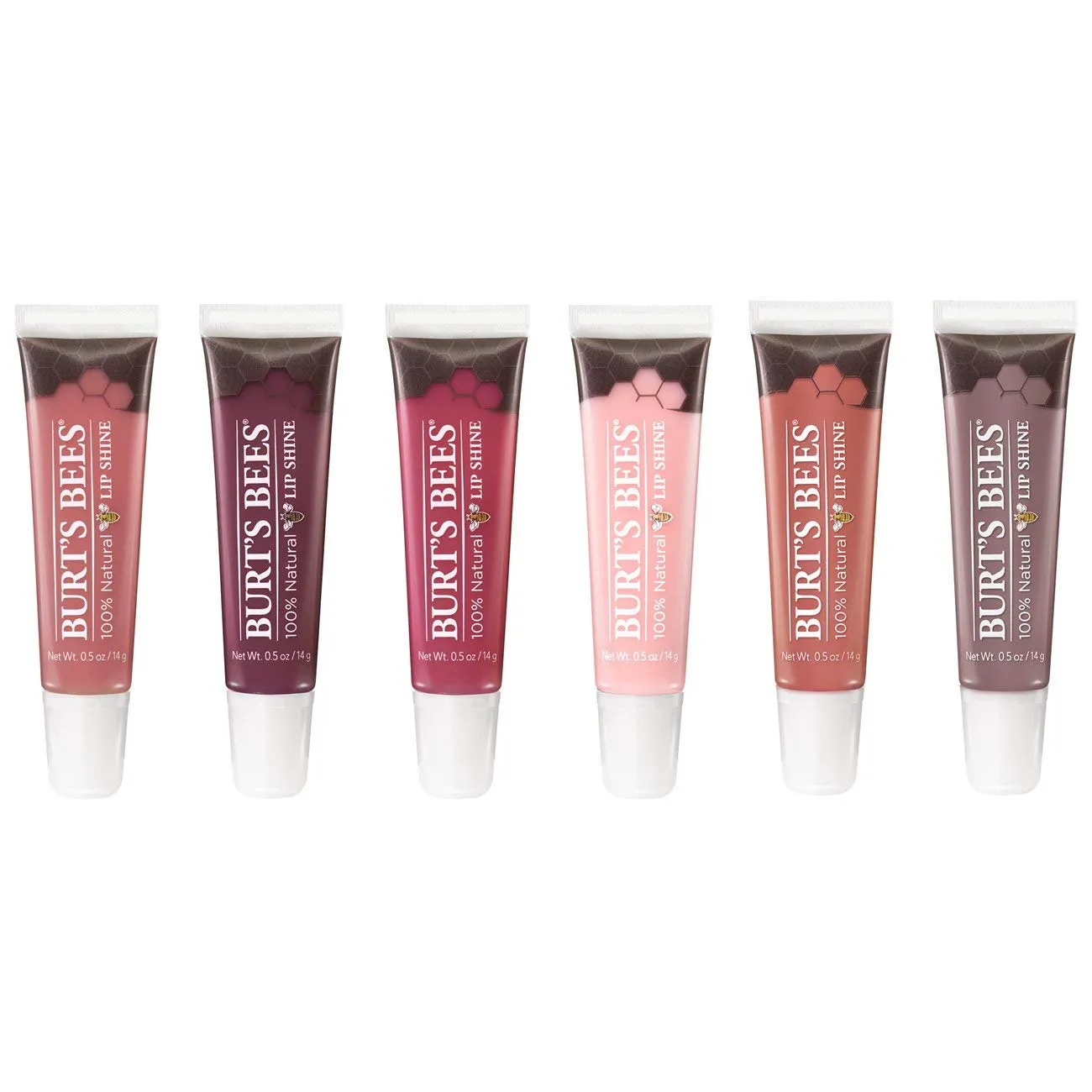 Burt’s Bees 100% Natural Lip Shine, Whisper - 1 Tube