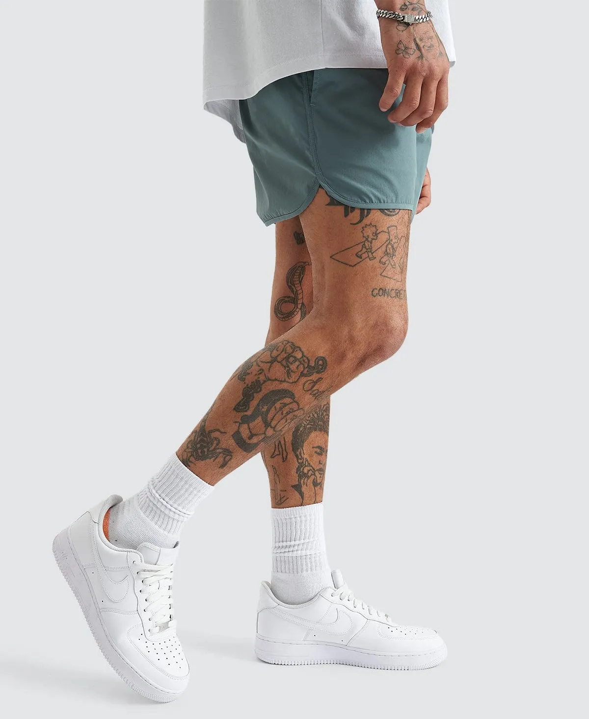 Darkside Runner Short North Atlantic Green