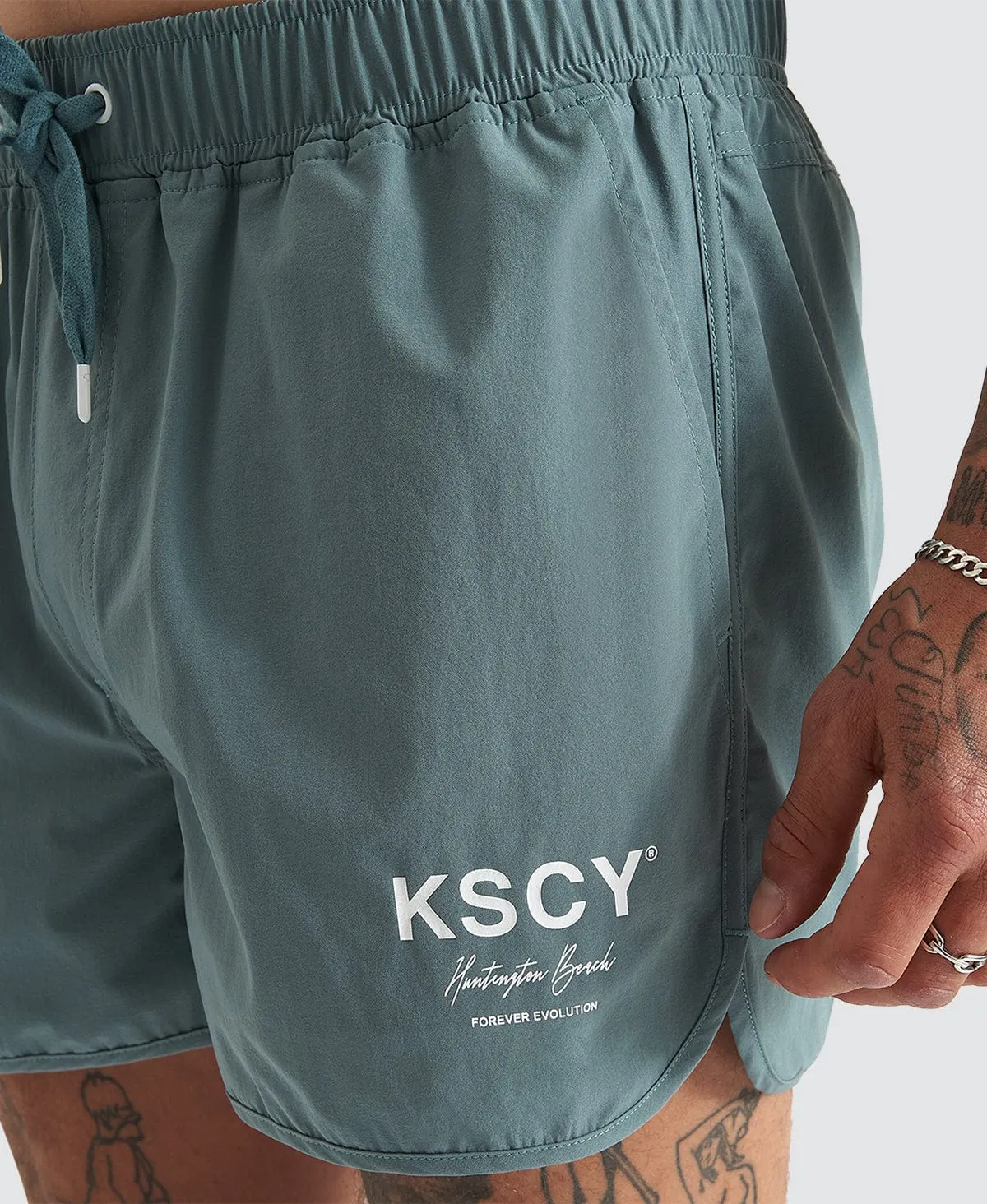 Darkside Runner Short North Atlantic Green