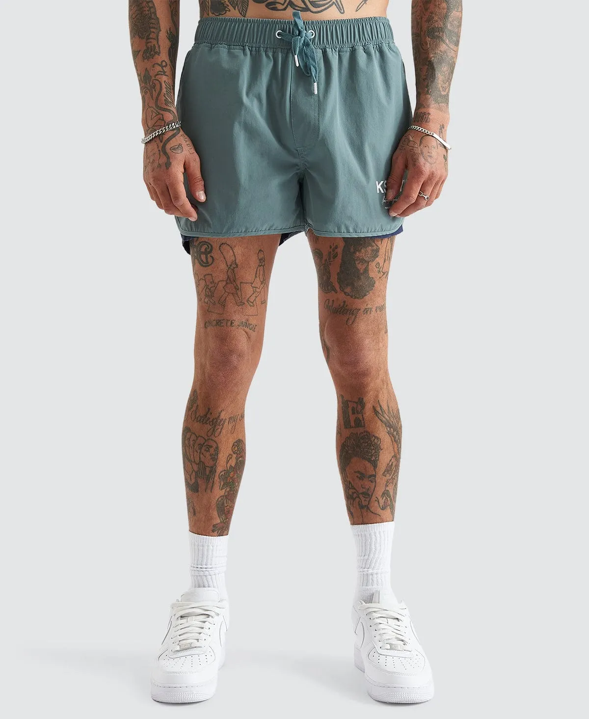 Darkside Runner Short North Atlantic Green