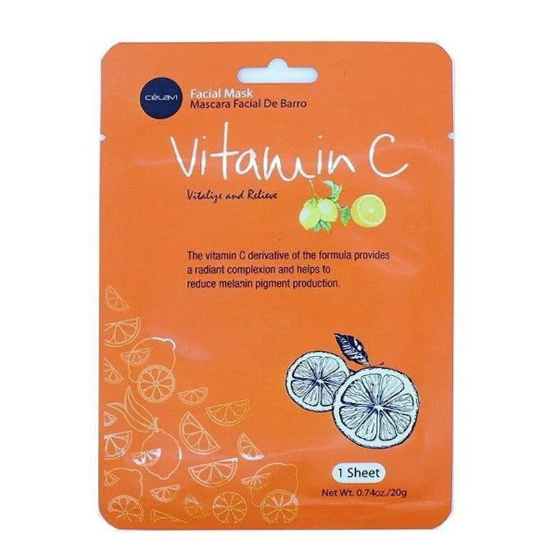 Essence Facial Sheet Mask Moisturizing Skin Care - Vitamin C (24 units)