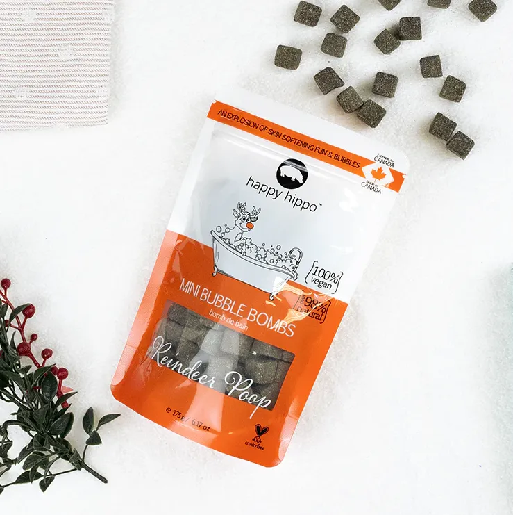 Happy Hippo Reindeer Poop Mini Bath Bombs