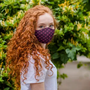 Heart Pattern : Printed Tetra Shield Protection Mask (PACK OF 3)