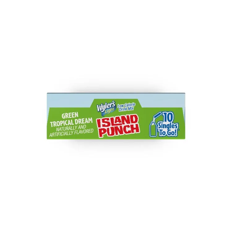 Island Punch Green Tropical Dream Zero-Sugar Singles To Go Drink Mix