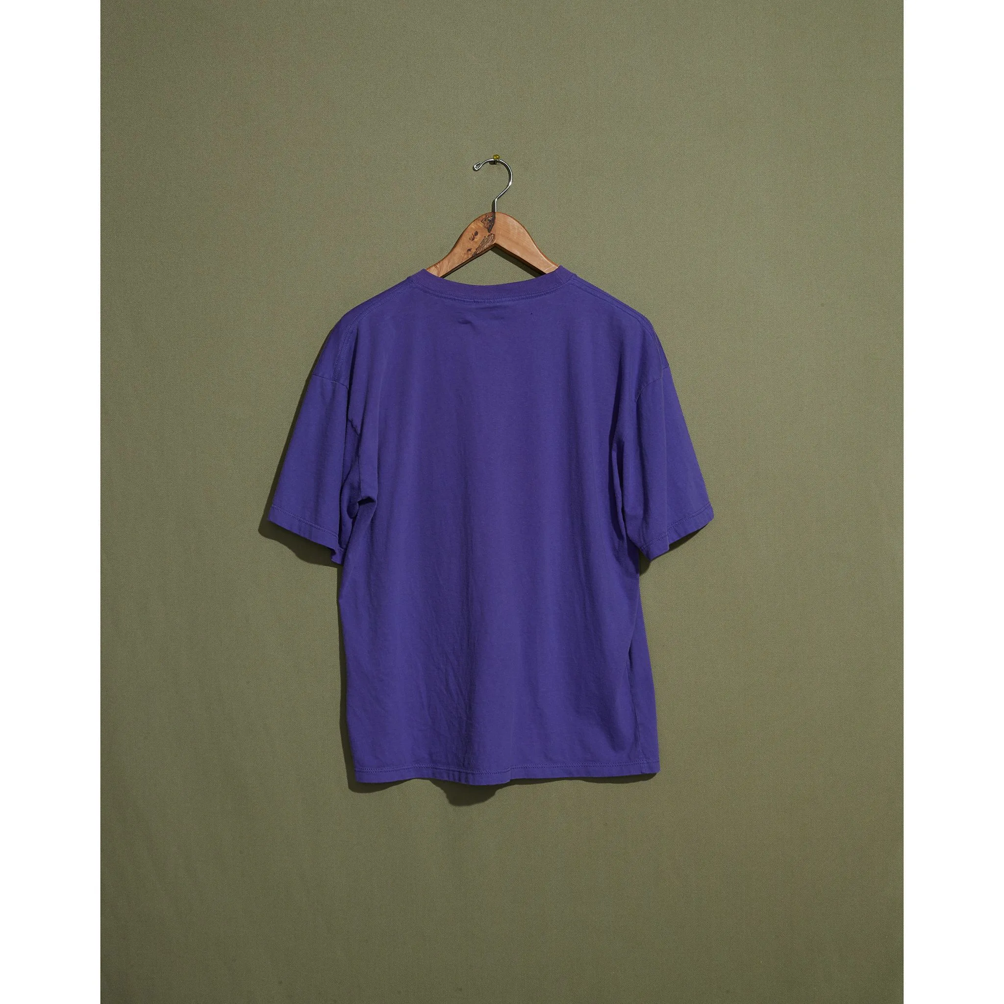 Made in USA, Purple Embroidered Tee - M