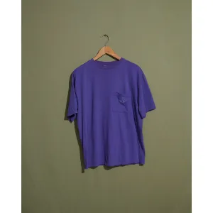 Made in USA, Purple Embroidered Tee - M