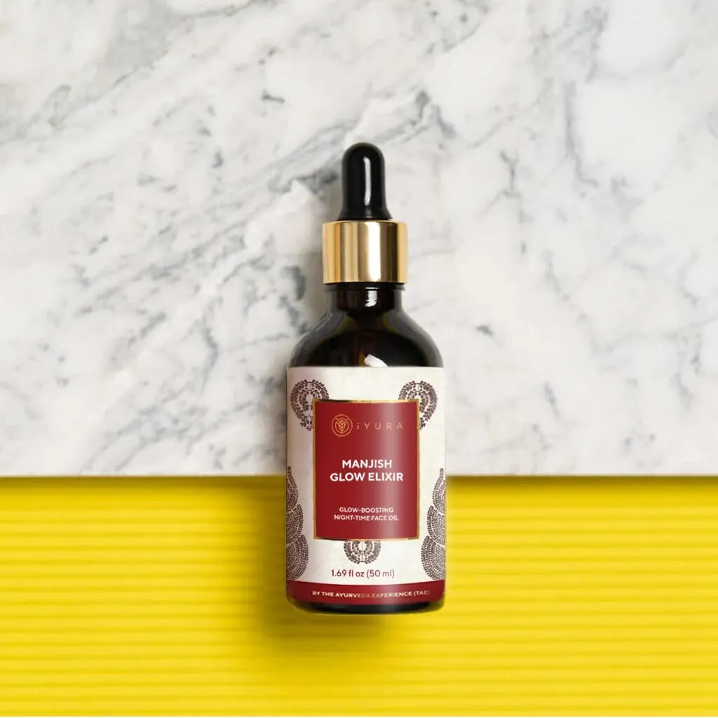 Manjish Glow Elixir - Ayurvedic Night-Time Face Oil For Glowing Skin