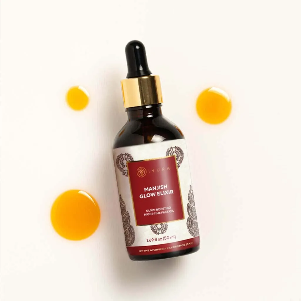 Manjish Glow Elixir - Ayurvedic Night-Time Face Oil For Glowing Skin