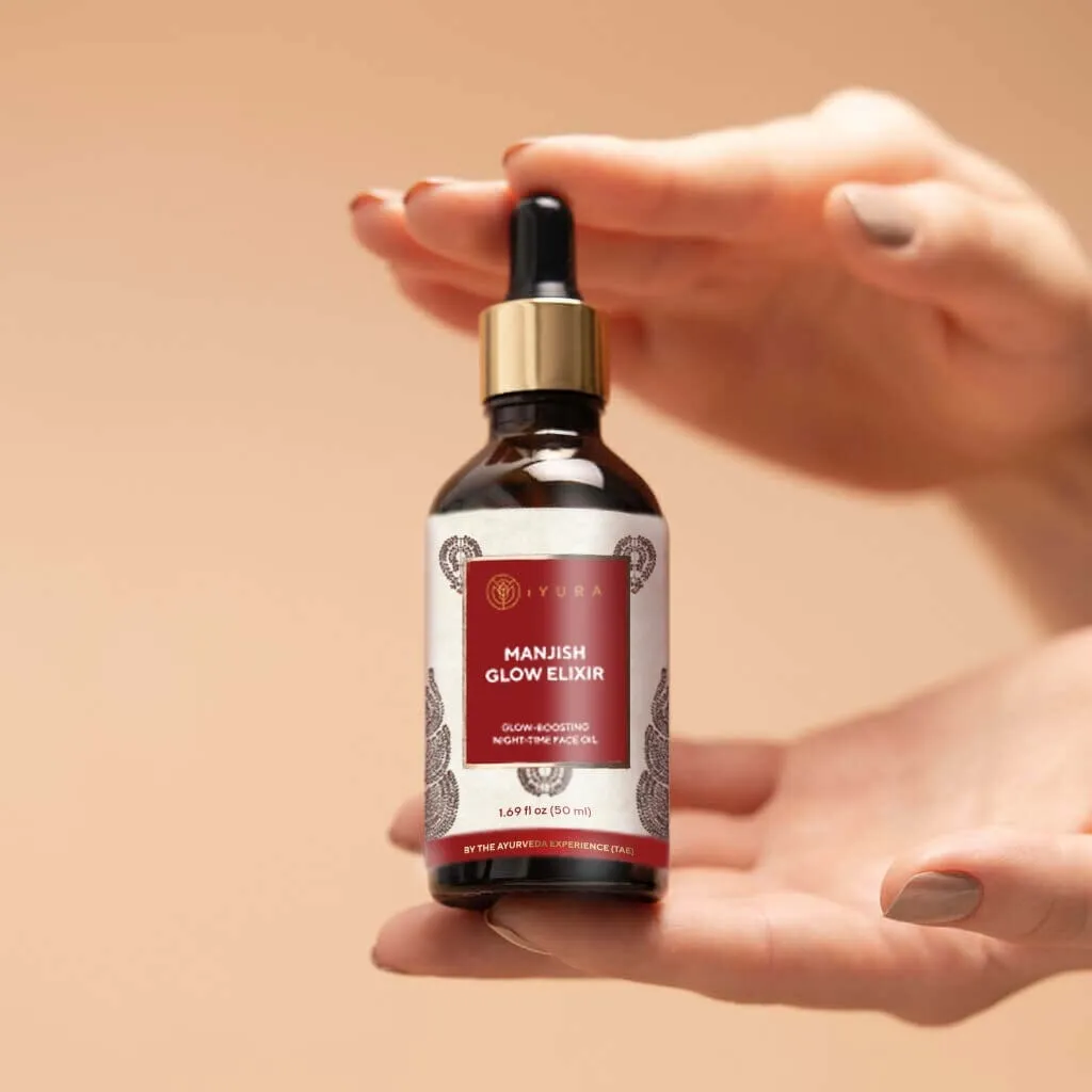 Manjish Glow Elixir - Ayurvedic Night-Time Face Oil For Glowing Skin