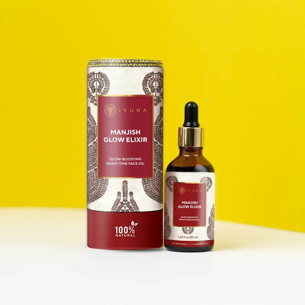 Manjish Glow Elixir - Ayurvedic Night-Time Face Oil For Glowing Skin