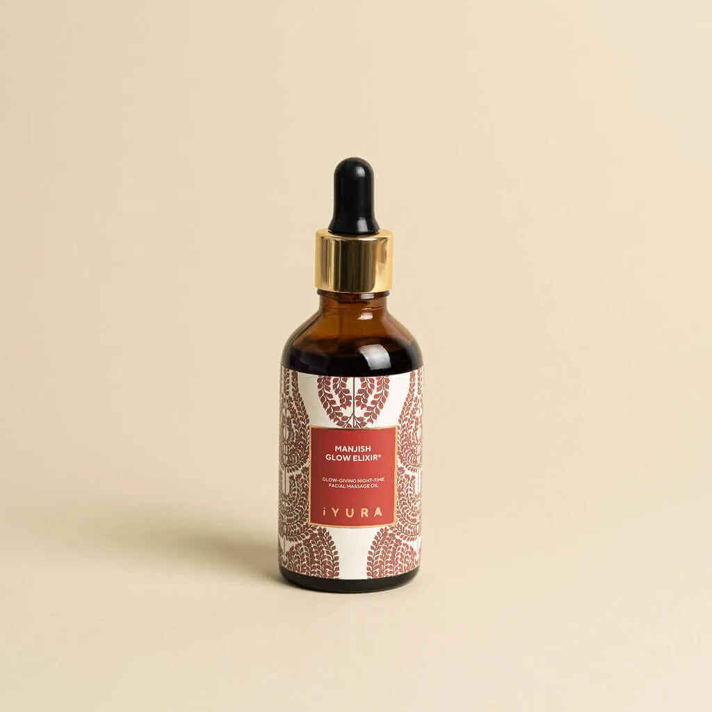 Manjish Glow Elixir - Ayurvedic Nighttime Face Oil for Even Skin Tone