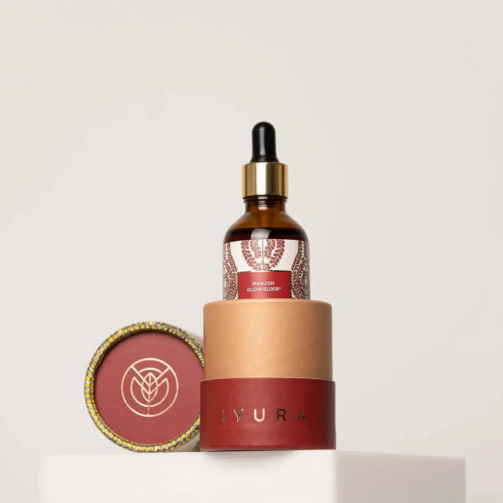 Manjish Glow Elixir - Ayurvedic Nighttime Face Oil for Even Skin Tone