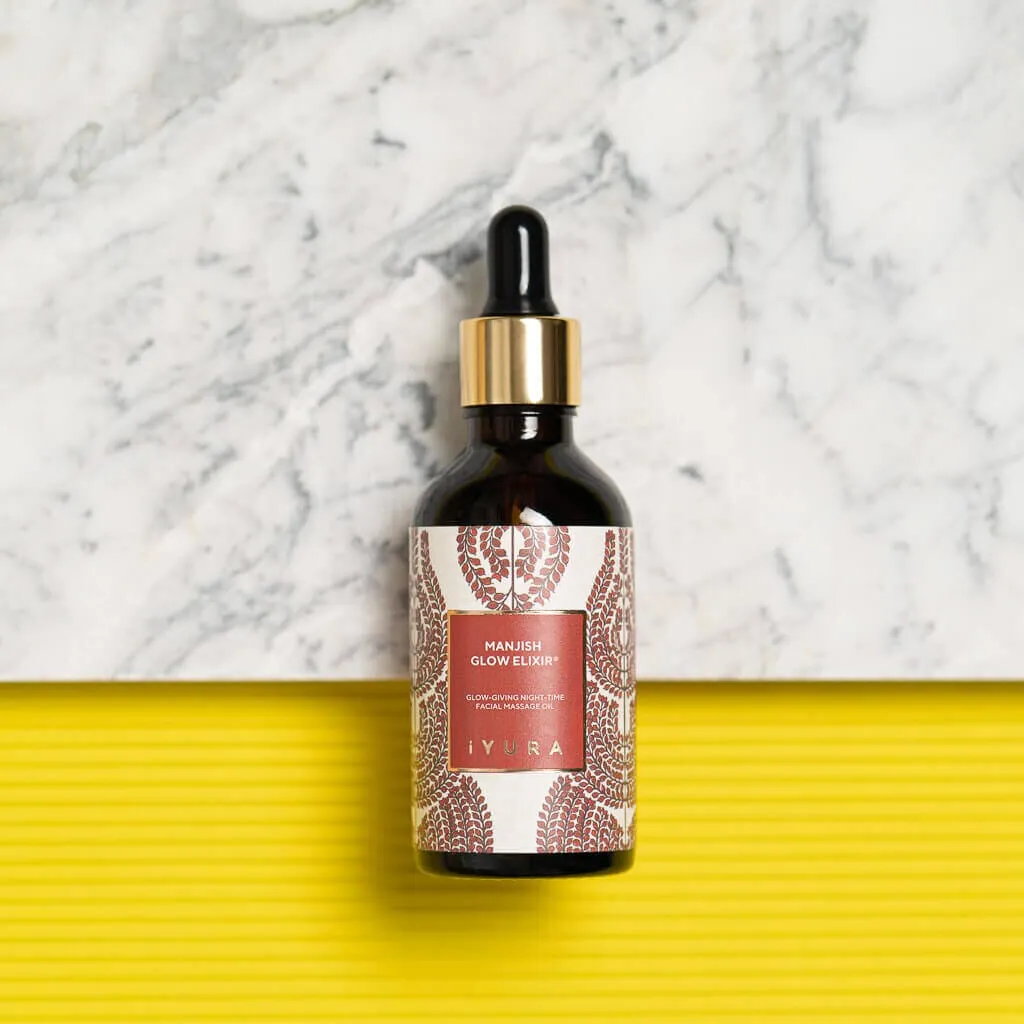 Manjish Glow Elixir - Ayurvedic Nighttime Face Oil for Even Skin Tone