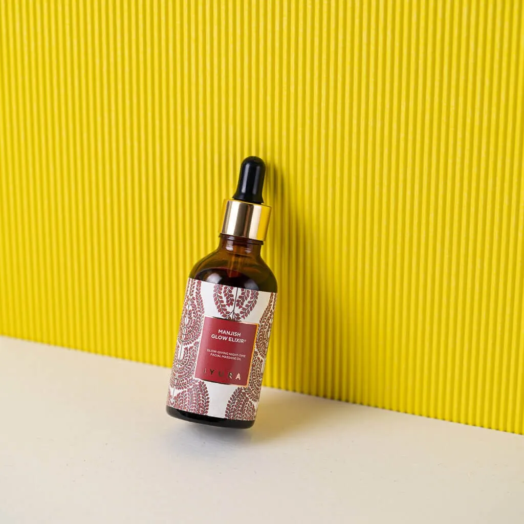 Manjish Glow Elixir - Ayurvedic Nighttime Face Oil for Even Skin Tone