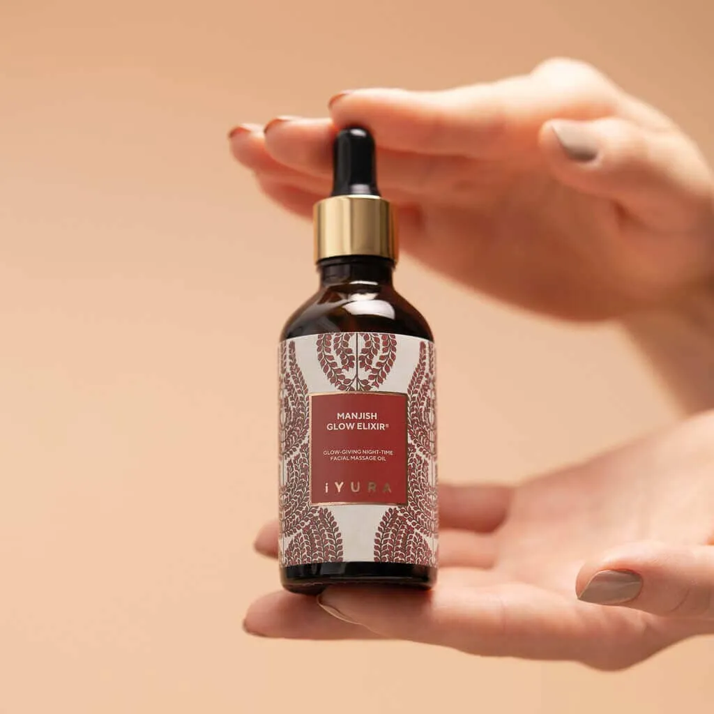 Manjish Glow Elixir - Ayurvedic Nighttime Face Oil for Even Skin Tone