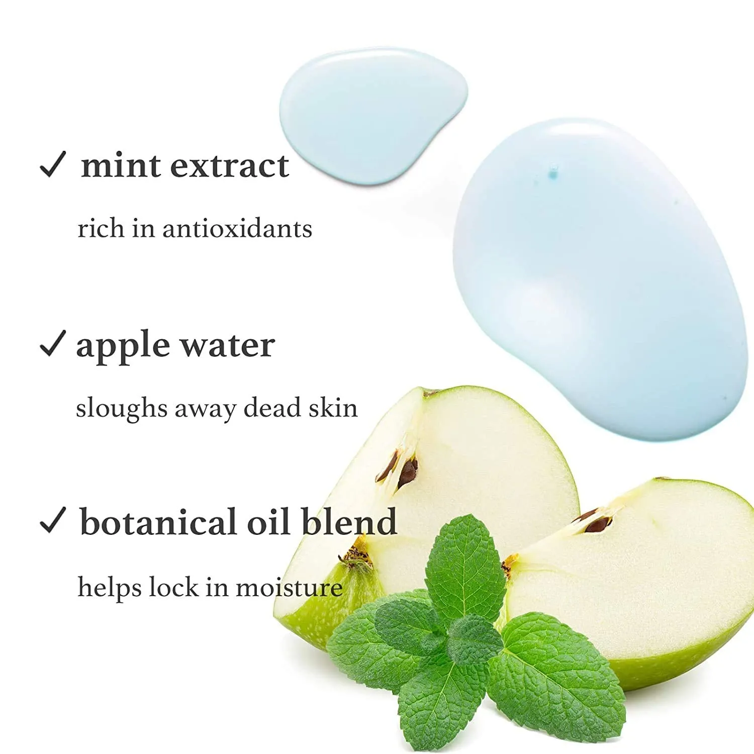 Nooni Korean Lip Oil - Applemint | Moisturizing, Hydrating, and Plumping, for Dry Lips with Mint Extract, 0.12 Fl Oz