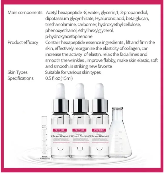 Peptide Collagen Facial Serum – Firming, Anti-Aging & Fine Line Reduction