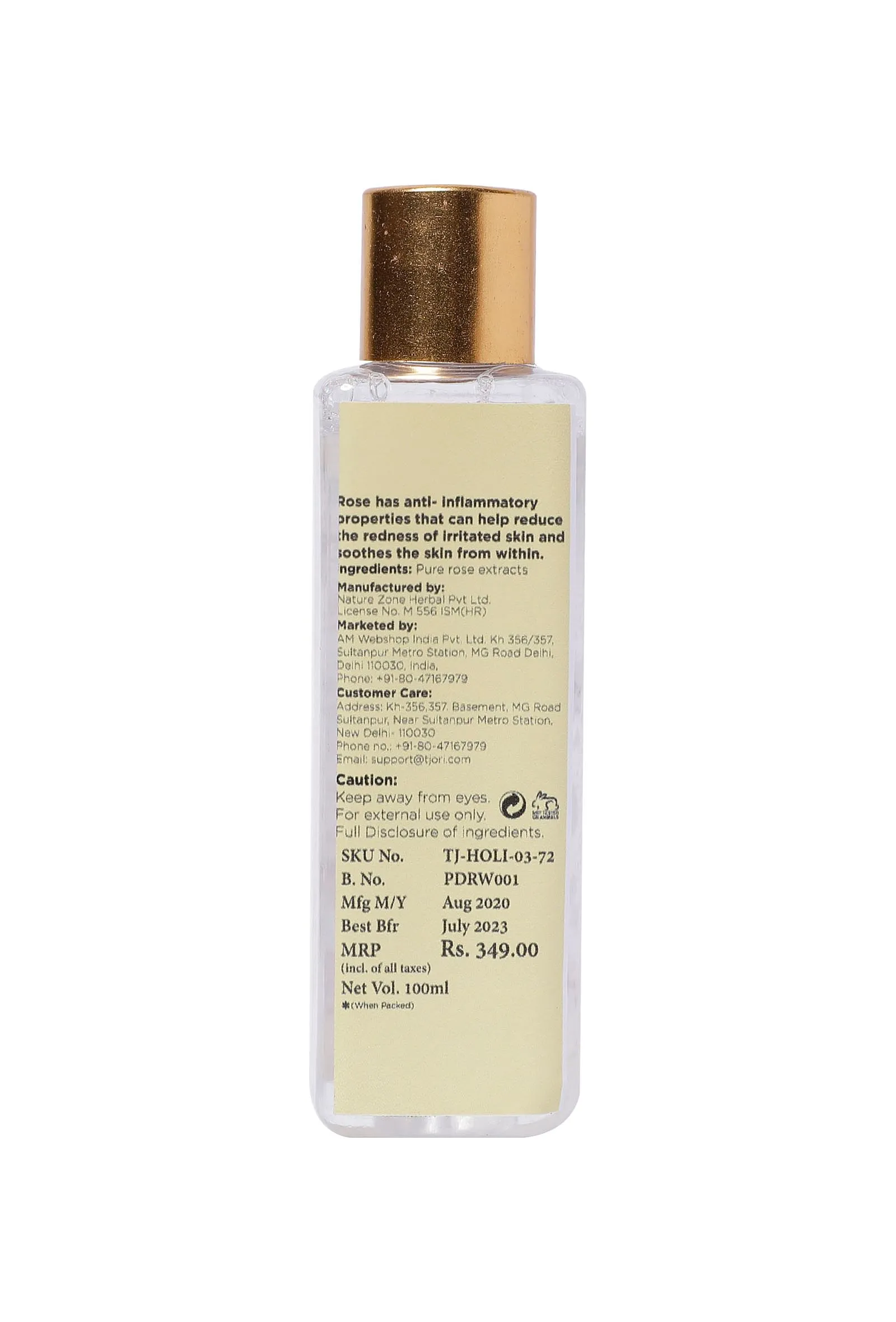Pure Distilled Rose Water
