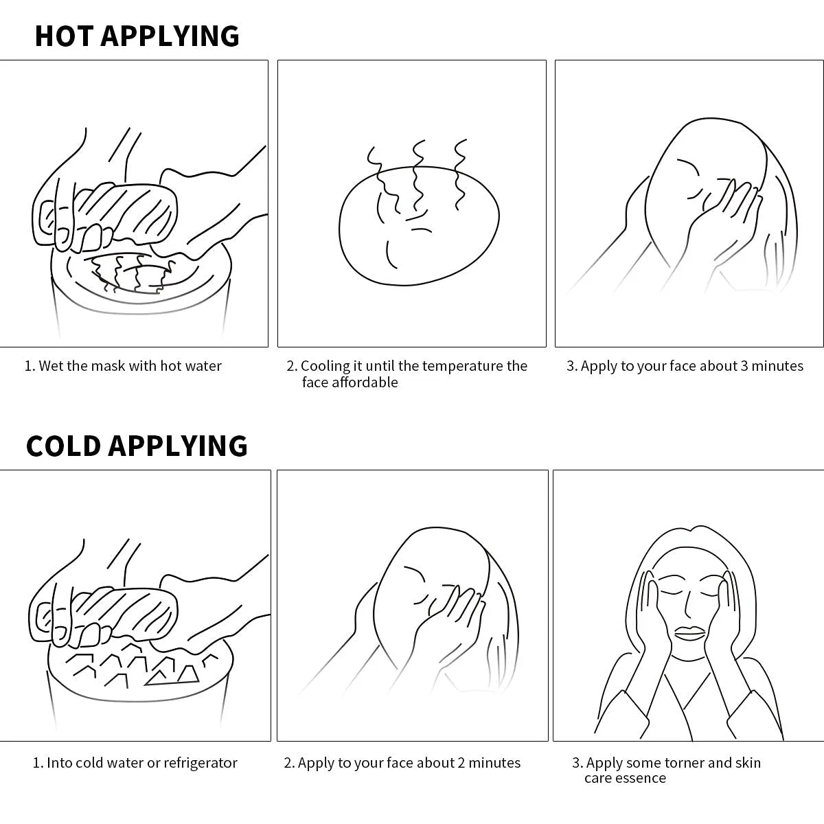 Reusable Anti-Aging Face Towel Mask