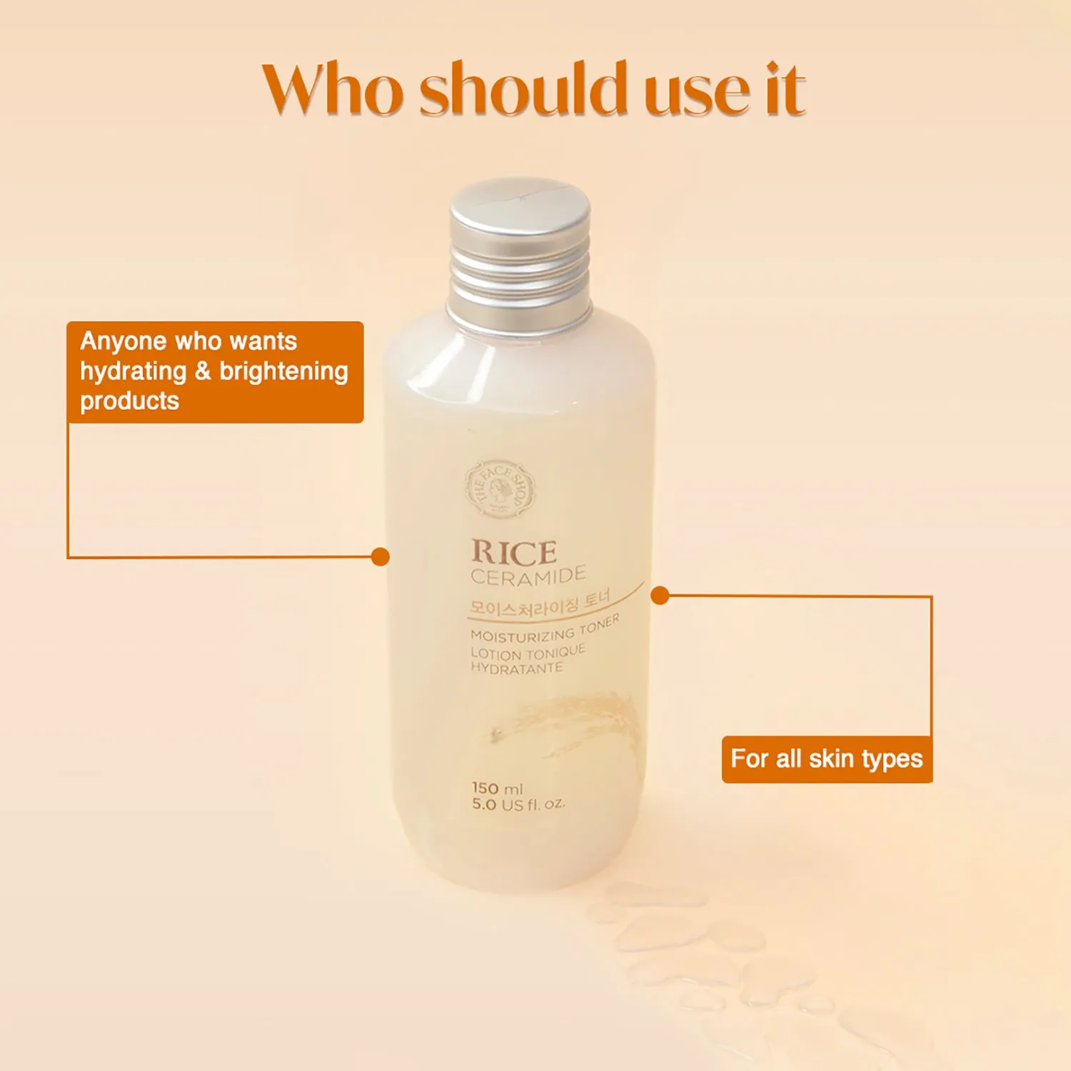 Rice & Ceramide Moisturizing Toner 150ml