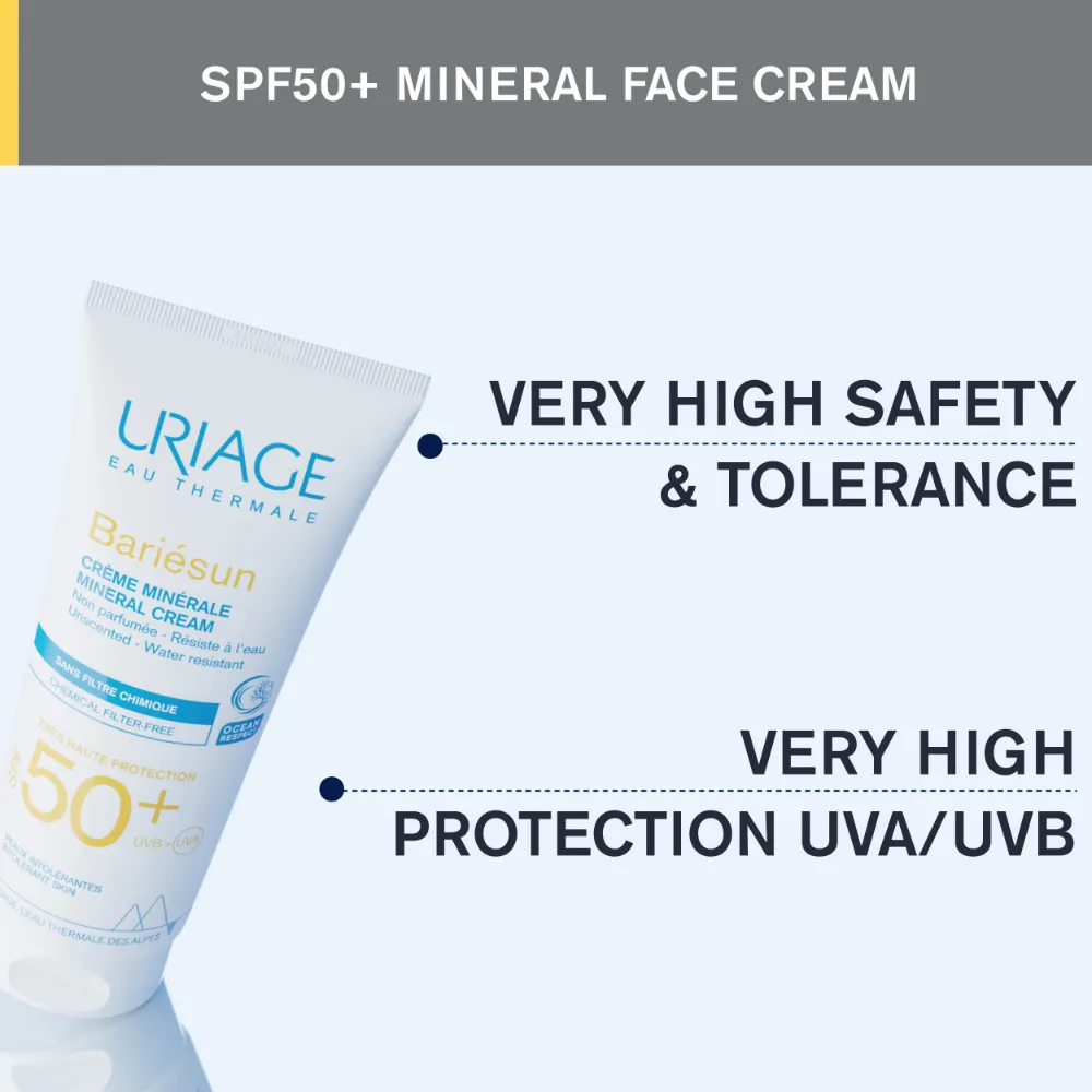 Uriage Bariesun Mineral Cream SPF50  Allergic Skin 100ml