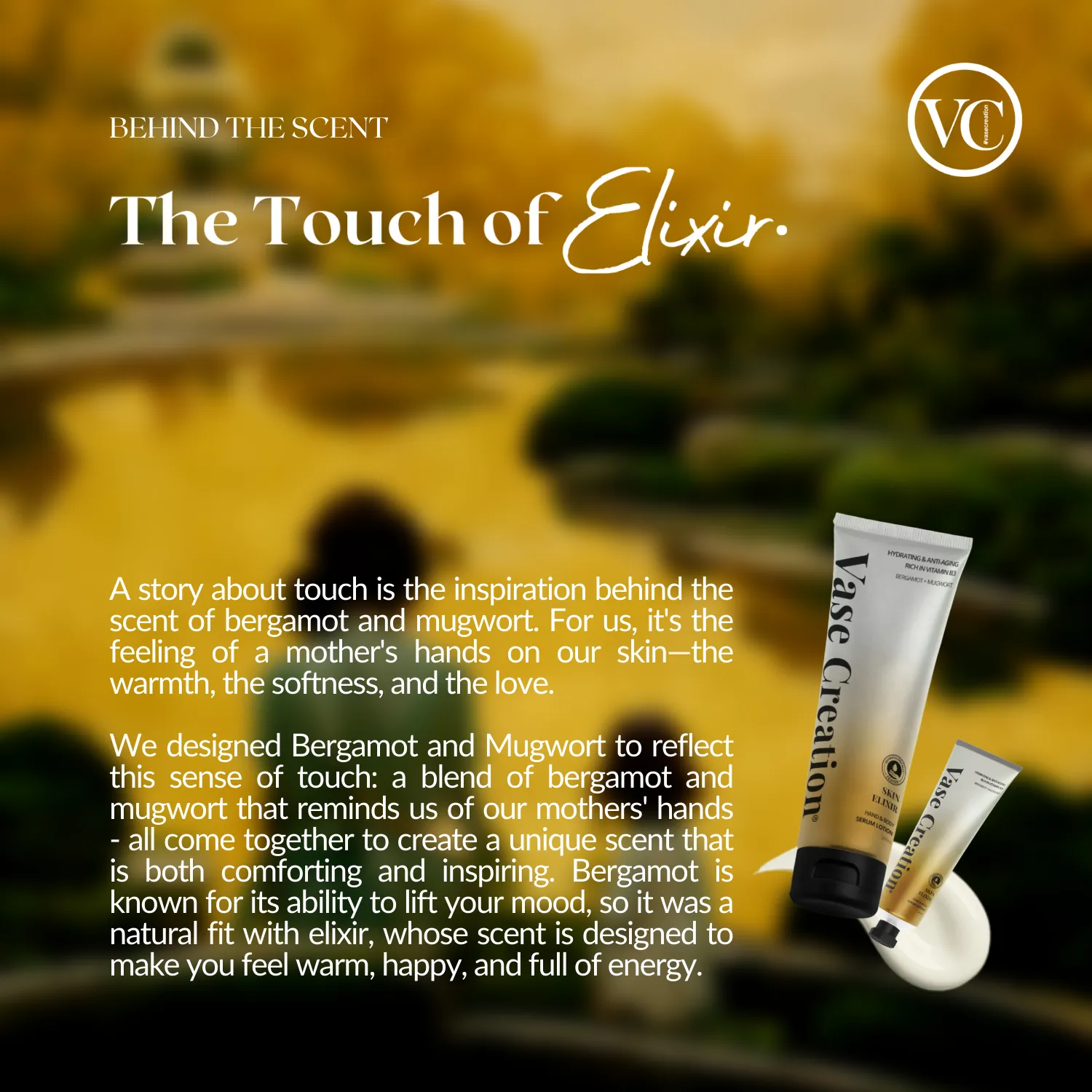 VASE CREATION Skin Elixir Serum Lotion